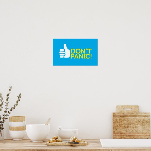 geen paniek poster (Keuken)