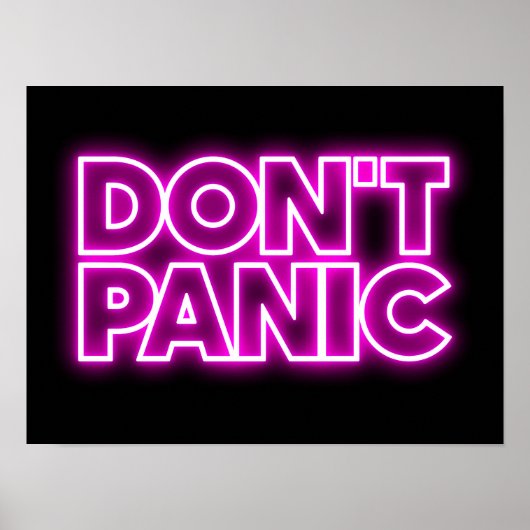 Geen paniek poster (Voorkant)