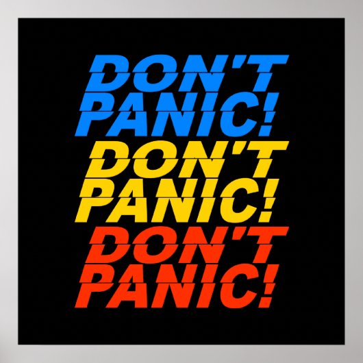 Geen paniek, poster. poster (Voorkant)