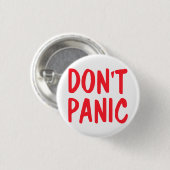 Geen paniek ronde button 3,2 cm (Voorkant /achterkant)