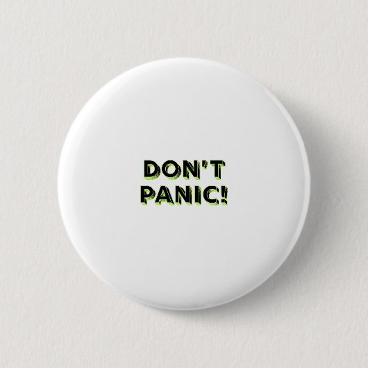 Geen Paniek Ronde Button 5,7 Cm (Voorkant)
