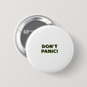Geen Paniek Ronde Button 5,7 Cm (Voorkant /achterkant)