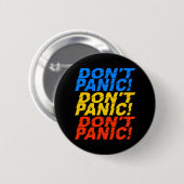 Geen paniek! ronde button 5,7 cm (Voorkant /achterkant)