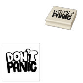 Geen paniek rubberstempel (Gestempeld)
