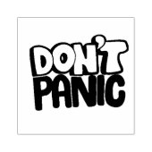 Geen paniek rubberstempel (Afrduk)