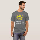 Geen paniek T-Shirt (Voorkant volledig)