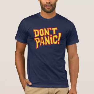 Geen paniek! tekst grafische slogan t-shirt