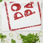 Geen paniek theedoek (Gevouwen)