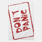 Geen paniek theedoek (Verticaal)