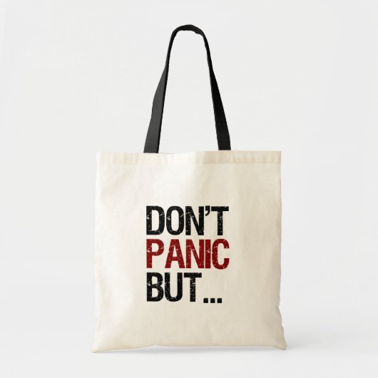 Geen paniek tote bag (Voorkant)
