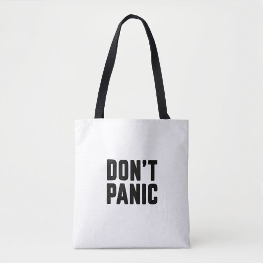 Geen paniek tote bag (Voorkant)