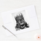 GEEN PANIEK! Vierkante Sticker (Envelop)