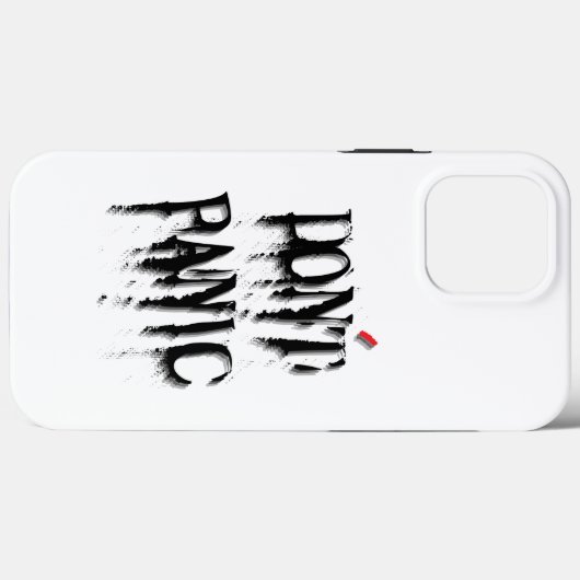 Geen paniek.w Case-Mate iPhone case (Achterkant (horizontaal))