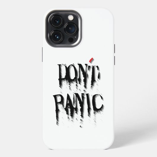 Geen paniek.w iPhone hoesje (Achterkant)