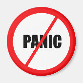 Geen paniekmagneet magneet (Voorkant)
