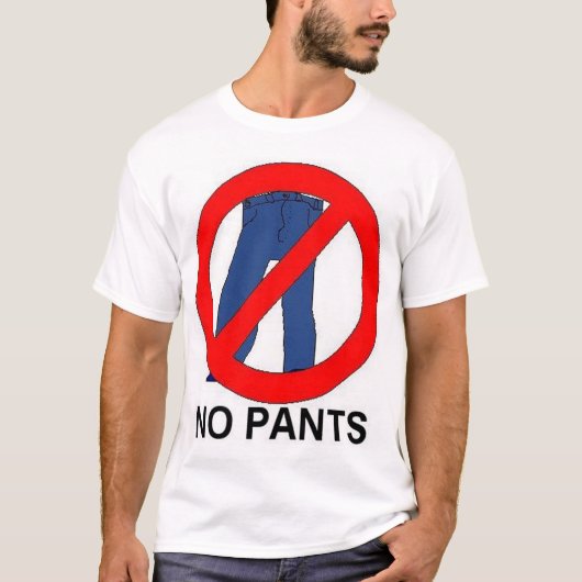 Geen panten t-shirt (Voorkant)