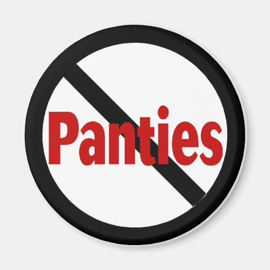 Geen panties magneet (Voorkant)