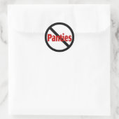 Geen panties ronde sticker (Tas)