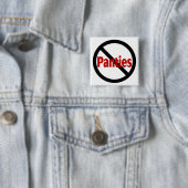 Geen panties vierkante button 5,1 cm (In situ)