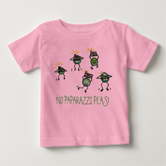 GEEN PAPARAZZI PEAS! T-shirt (Voorkant)