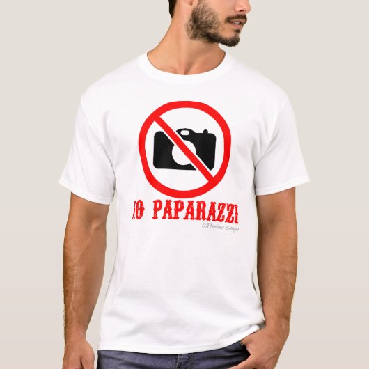 Geen Paparazzi-Shirt T-shirt (Voorkant)