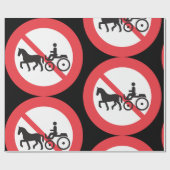 Geen papier voor het rapen van paardrijtuigen en s (Vlak)