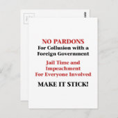Geen pardons voor Collusie! Briefkaart (Voorkant / Achterkant)
