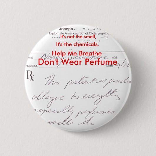 Geen parfum Draag Ronde Button 5,7 Cm (Voorkant)