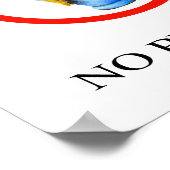 Geen parfumteken, handtekening poster (Hoek)