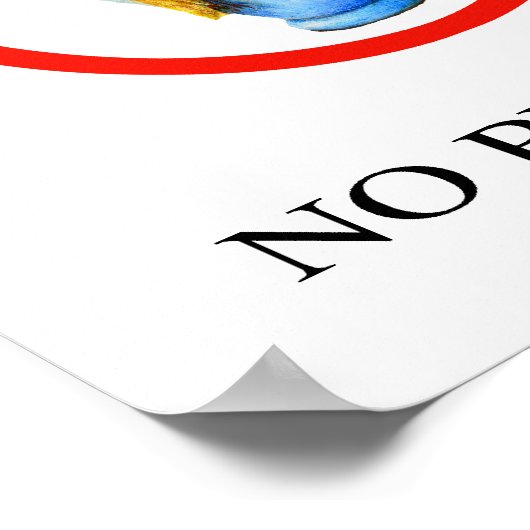 Geen parfumteken, handtekening poster (Hoek)