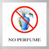 Geen parfumteken, handtekening poster (Voorkant)