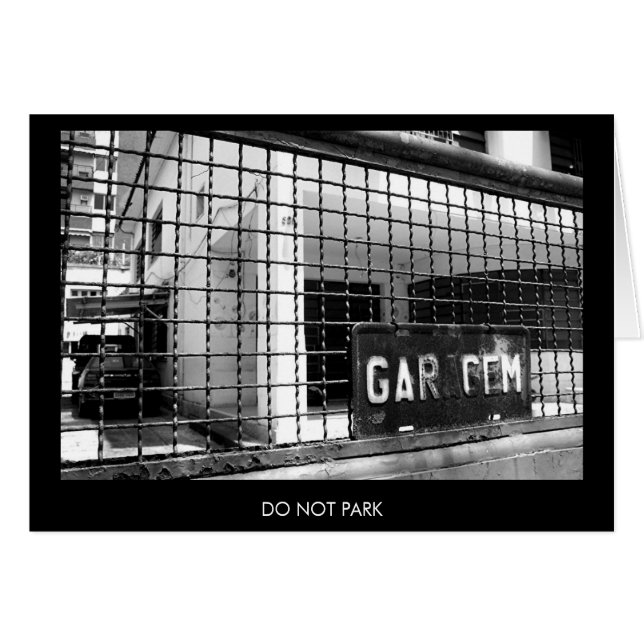 GEEN PARK eenvoudige kaart (Voorkant Horizontaal)