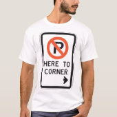 Geen parkeergelegenheid naar hoek Mannen T-shirt (Voorkant)