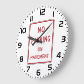 Geen parkeergelegenheid op het waarschuwingsbord v grote klok (Hoek)