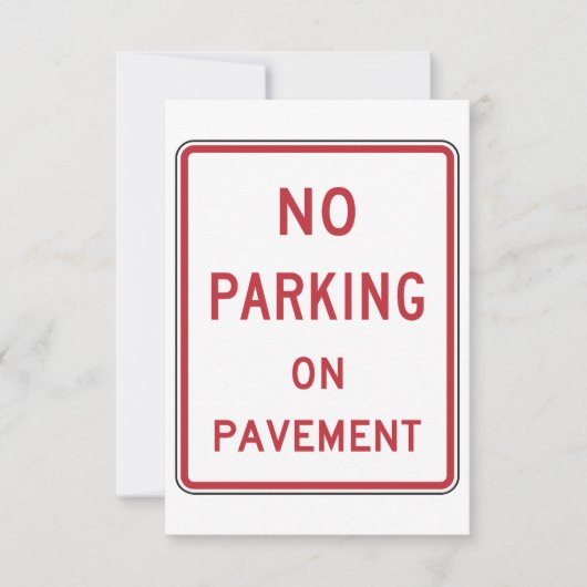 Geen parkeergelegenheid op het waarschuwingsbord v kaart (Voorkant)