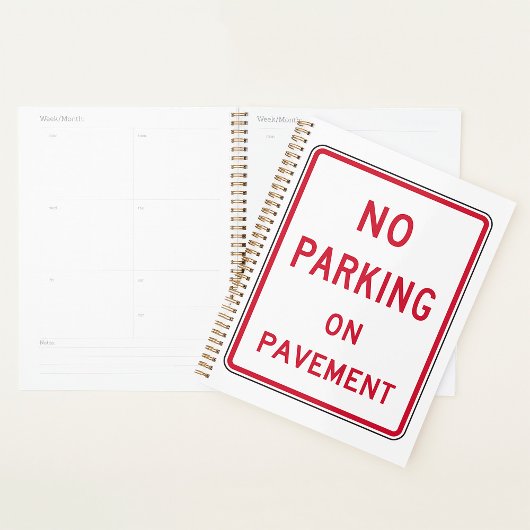 Geen parkeergelegenheid op het waarschuwingsbord v planner