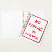 Geen parkeergelegenheid op het waarschuwingsbord v planner (Display)