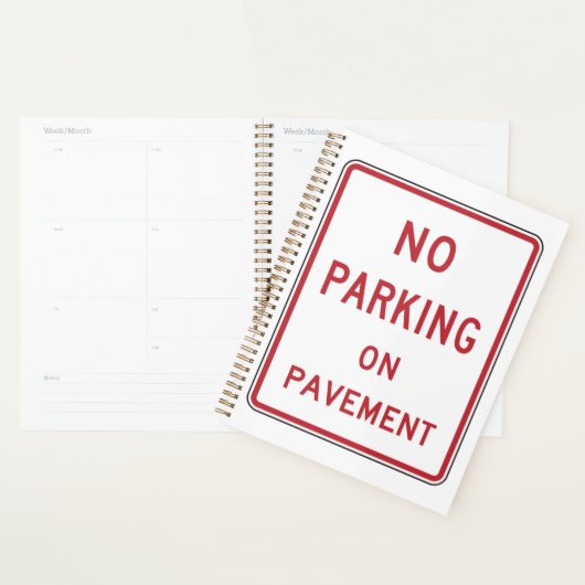 Geen parkeergelegenheid op het waarschuwingsbord v planner (Display)