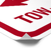 Geen parkeerremmen M-F 8-5 Poster (Hoek)