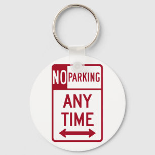 Geen parkeerteken op de weg sleutelhanger