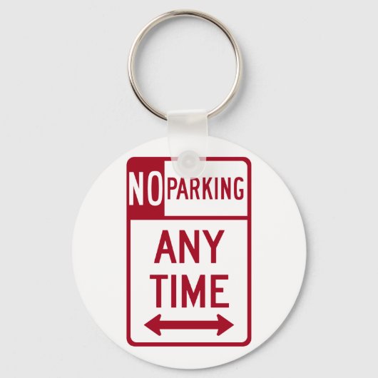 Geen parkeerteken op de weg sleutelhanger (Voorkant)