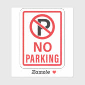Geen parkeerteken sticker (Vel)