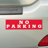 GEEN parkeerteken/sticker Bumpersticker (Op auto)