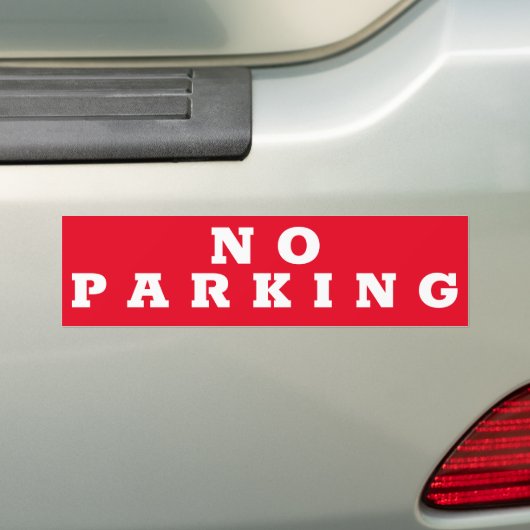 GEEN parkeerteken/sticker Bumpersticker (Op auto)