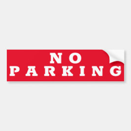 GEEN parkeerteken/sticker Bumpersticker