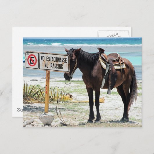 Geen parkeren briefkaart (Voorkant / Achterkant)