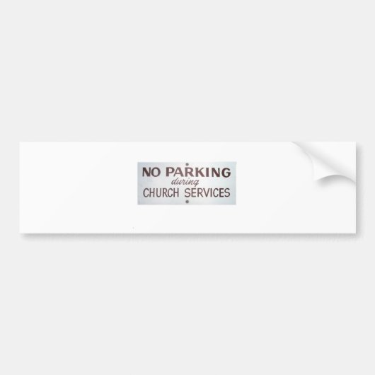 Geen parkeren bumpersticker (Voorkant)