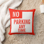 Geen parkeren om het even welke tijdslang kussen (Deken)