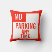 Geen parkeren om het even welke tijdslang kussen (Achterkant)