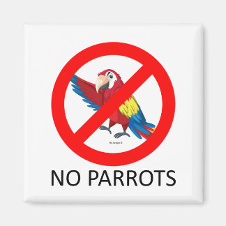 GEEN PARROTS Fridge Magnet